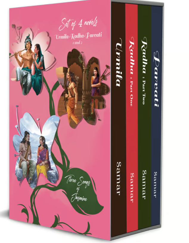 BOXSET of 4 English Novels - Urmila, Radha Part 1, 2, Parvati (Three Songs of Jasmine FULL Series) by Samar (Author)