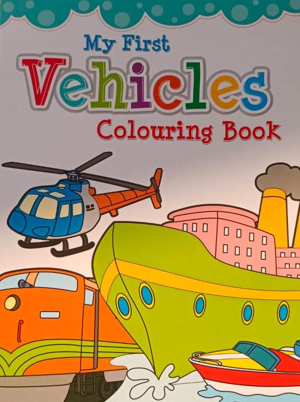 My First Colouring Book Bird & Vehicles for Children's Books