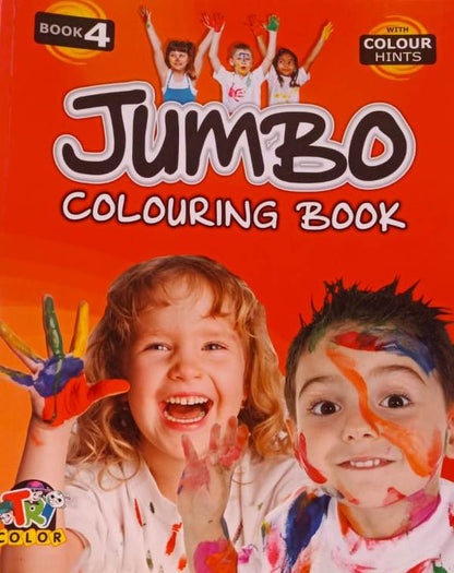 Jumbo Colouring Book 1 & 4 for Children's Books